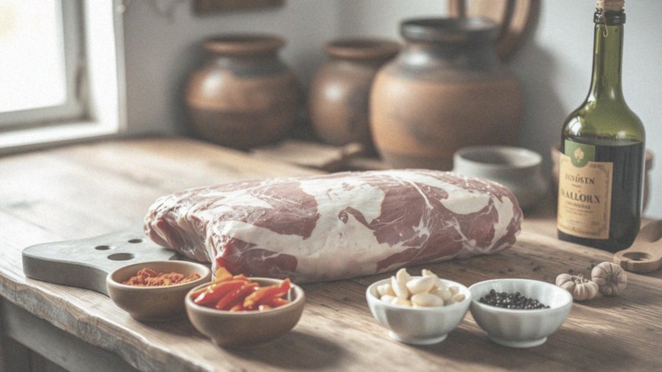 Jakie składniki do pieczonego udźca wołowego?