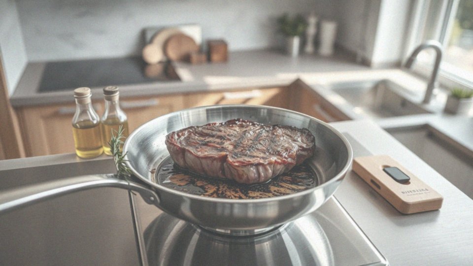 Jakie są różne sposoby smażenia steku na różnych typach patelni?