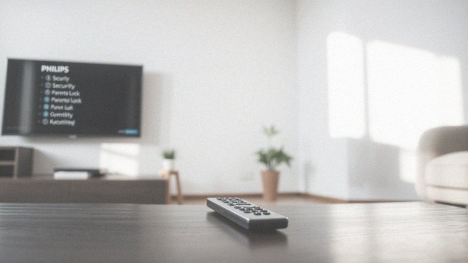 Jak zmienić kod PIN w telewizorze Philips?
