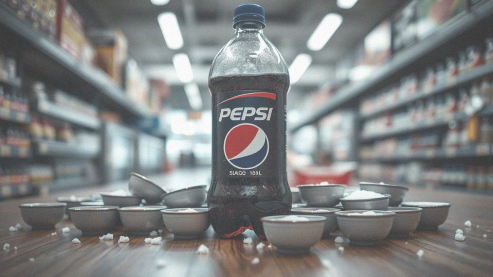 Ile łyżeczek cukru zawiera 2 litrowa Pepsi?